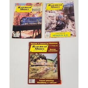 Lot of 3 Railroad Model Craftsman 1982 - Bangor F3, Nevadun RR, Ramapo Valley GC